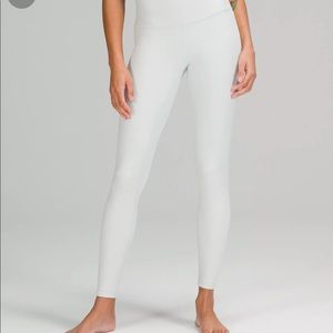 Lululemon Ivory/ Light Purple Leggings